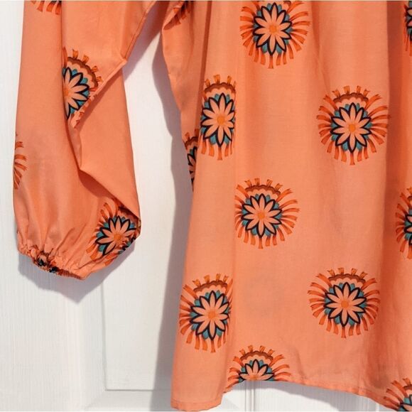 Tucker The Classic Blouse Morning Medallions in Silk Cotton - Picture 10 of 10